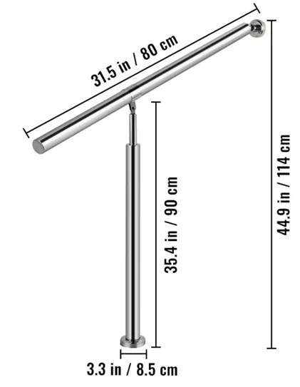 Recalled Vevor handrail, model number LTFS1BBXGMLFS0001V0