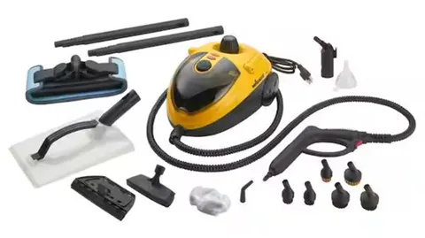 Recalled Wagner Model 915e Power Steamer, pictured with included accessories
